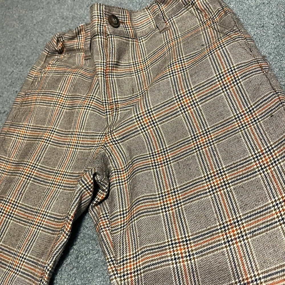EUC Janie & Jack Plaid Joggers - Picture 2 of 7